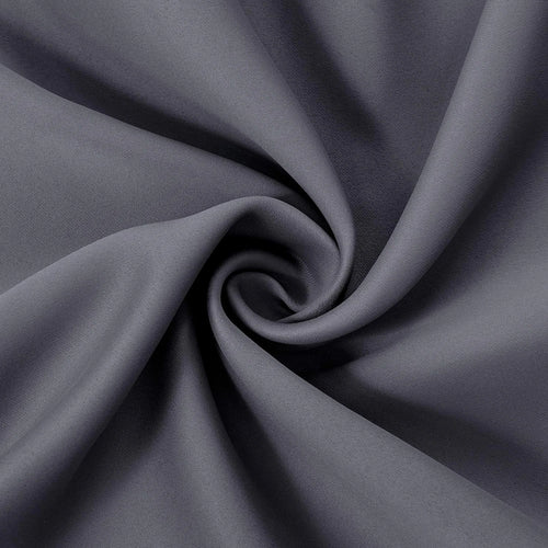 Triple-weave blackout eyelet curtains in dark grey for bedroom — Decoee Australia
