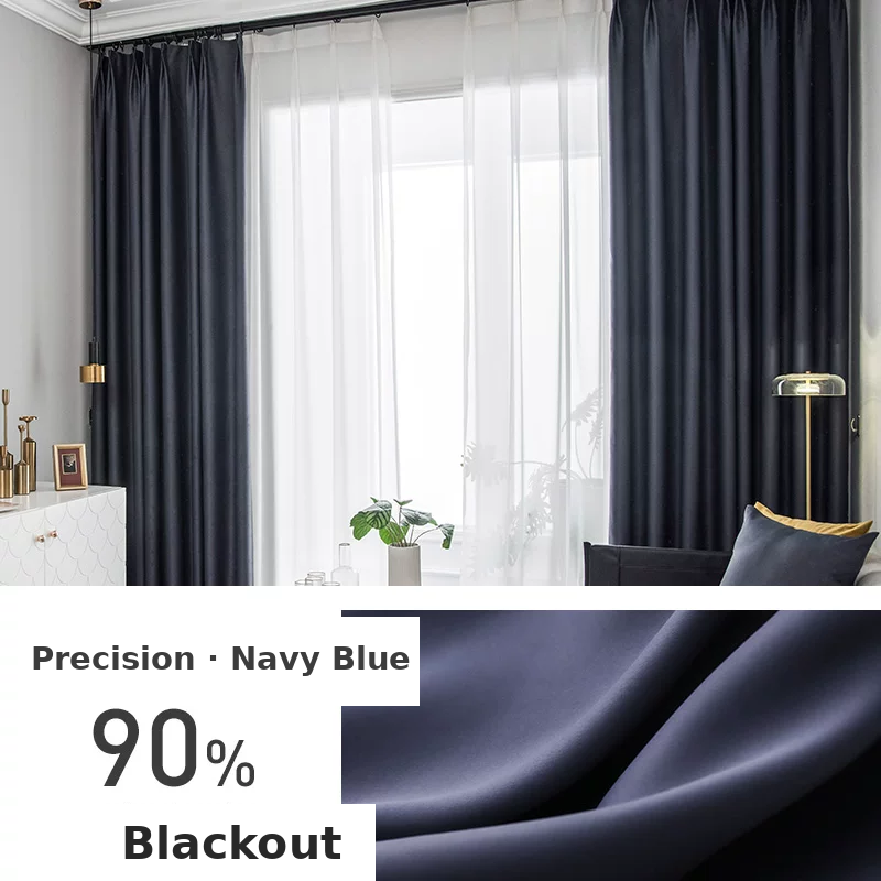Rental-Ready Blackout Curtains — Reversible Same-Colour Drapes