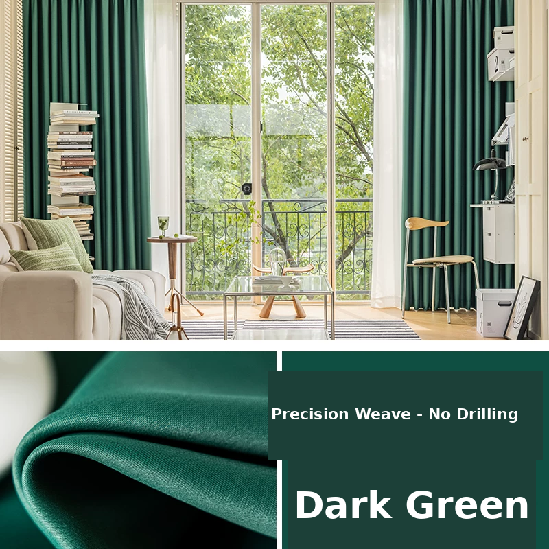 Wave Embossed Blackout Curtains — Soft-Tone Drapes