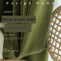 Premium Herringbone Chenille Curtains — Antibacterial Heavy Drapes