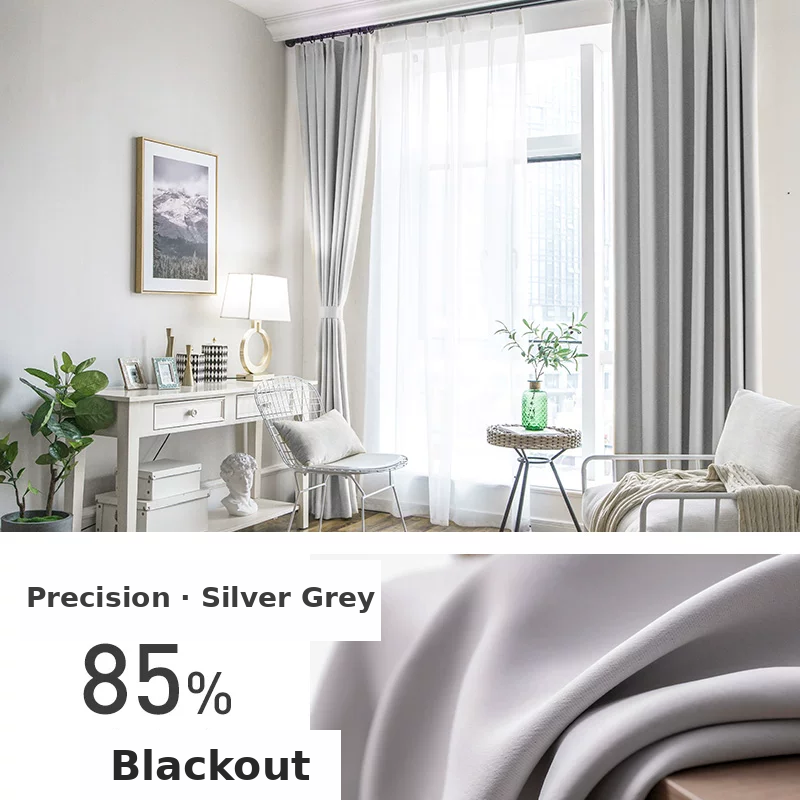 Rental-Ready Blackout Curtains — Reversible Same-Colour Drapes