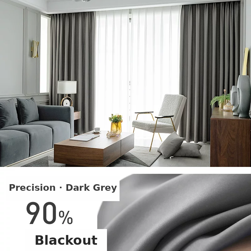 Rental-Ready Blackout Curtains — Reversible Same-Colour Drapes