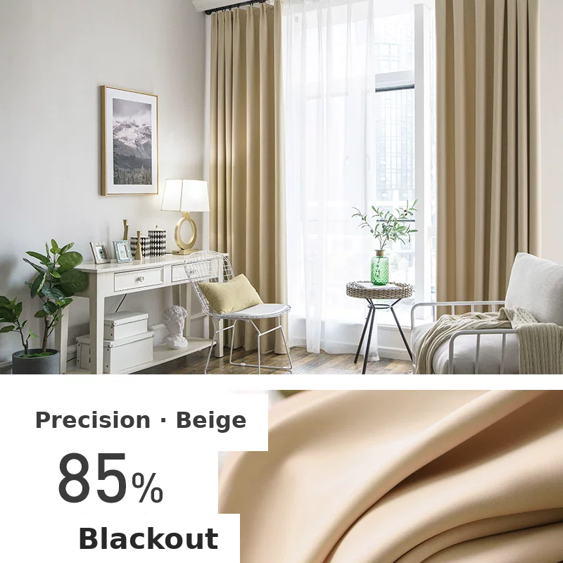 Rental-Ready Blackout Curtains — Reversible Same-Colour Drapes