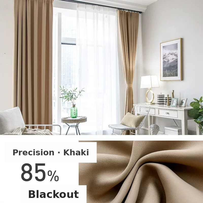 Rental-Ready Blackout Curtains — Reversible Same-Colour Drapes
