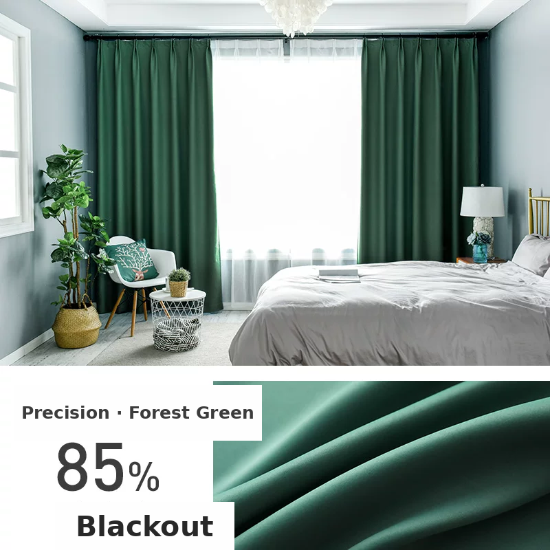 Rental-Ready Blackout Curtains — Reversible Same-Colour Drapes