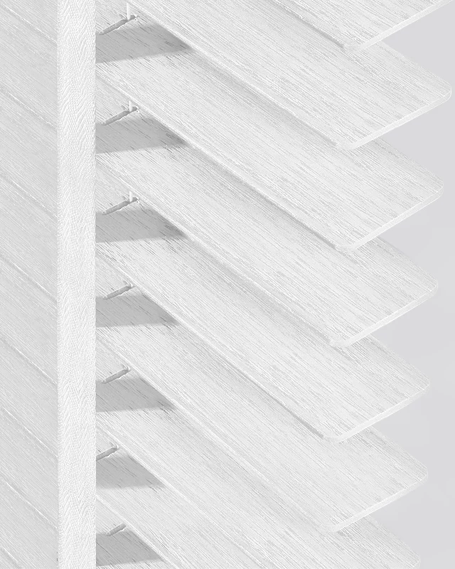 Brushed Wood-Grain Venetian Blinds — Visible Texture Hardwood Shades