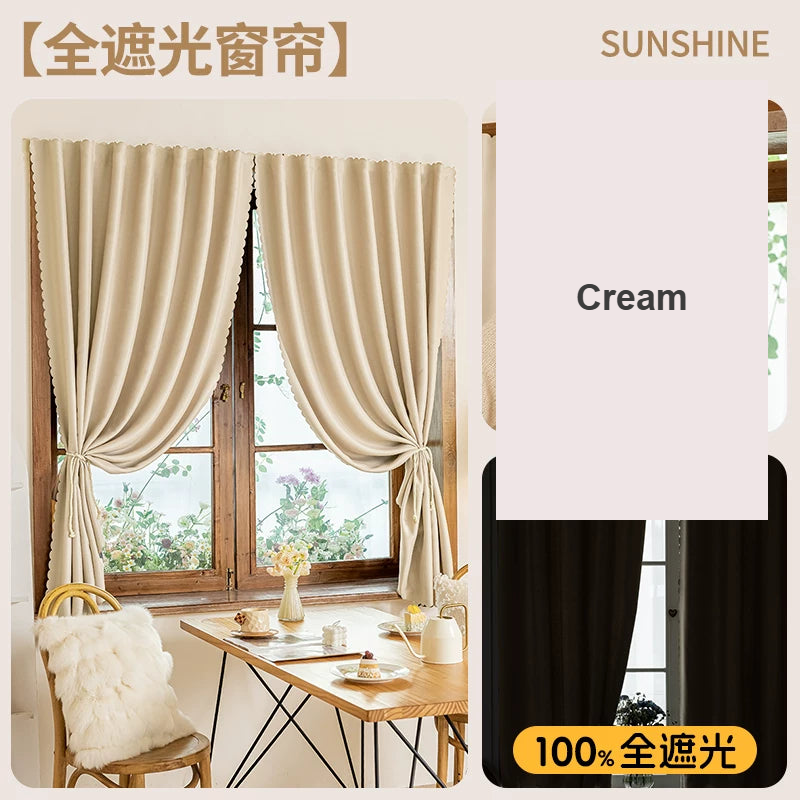 Cream velcro 100% blackout no-drill rental cover — Decoee Australia ready-to-order