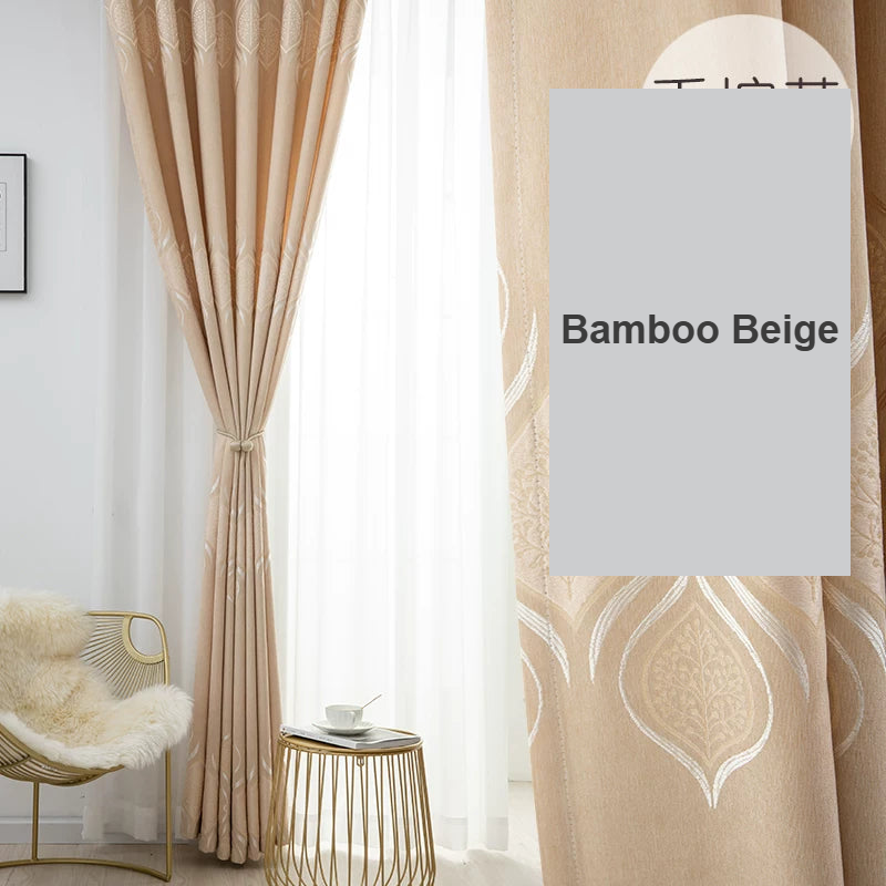 Bamboo Cotton Beige curtains - Decoee Australia
