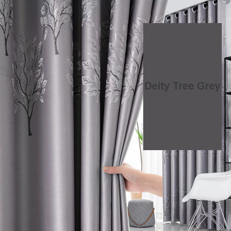 Deity Tree Grey curtains - Decoee Australia