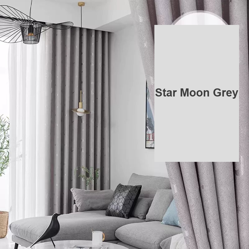 Diamond Star and Moon Grey pattern