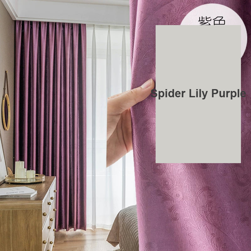Embossed Spider Lily Pink-Purple pattern