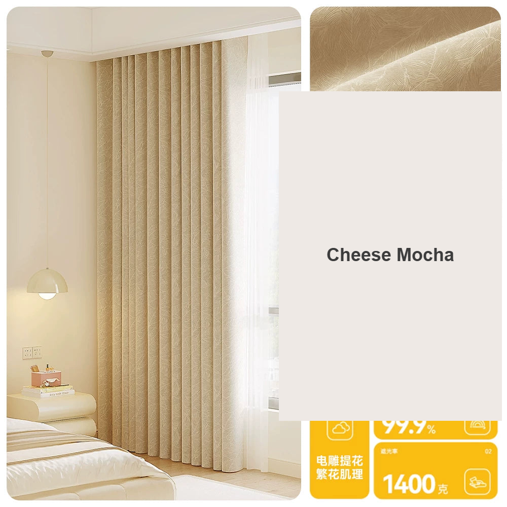 Cheese Mocha pastel 99% blackout curtains kids bedroom — Decoee Australia made-to-measure
