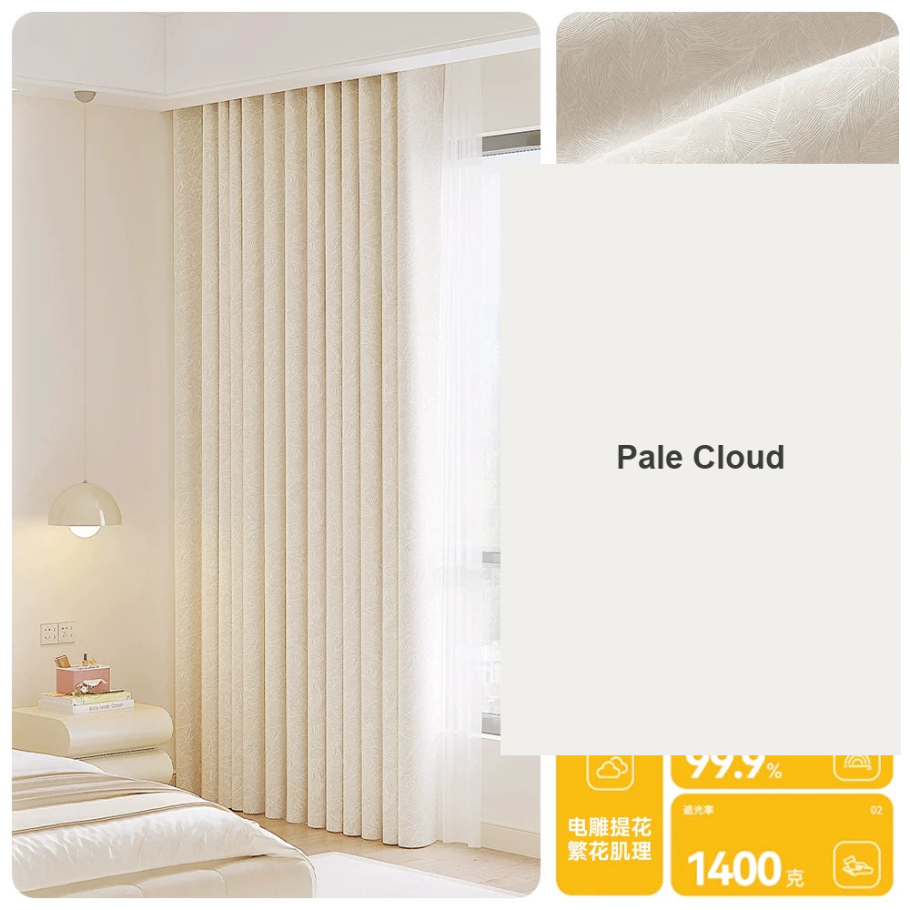 Pale Cloud pastel 99% blackout curtains for nursery — Decoee Australia made-to-measure