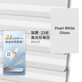 Pearl White Gloss no-drill aluminium Venetian blinds bathroom — Decoee Australia